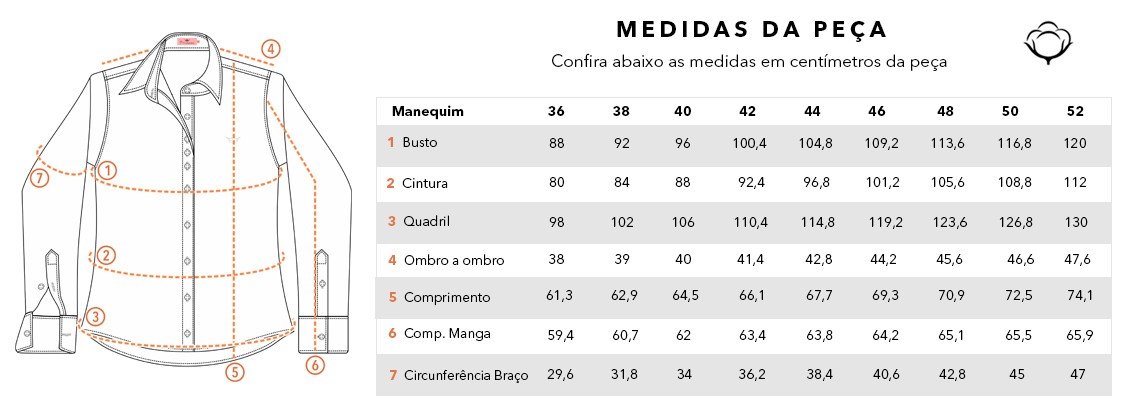 camisas de algodao