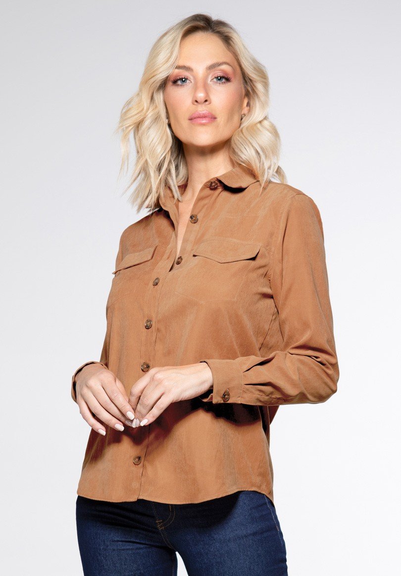 Camisa Camel Camisa Camel