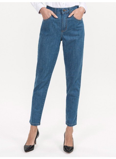 calca jeans feminina mom