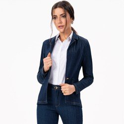 Blazer jeans 2024 feminino marisa