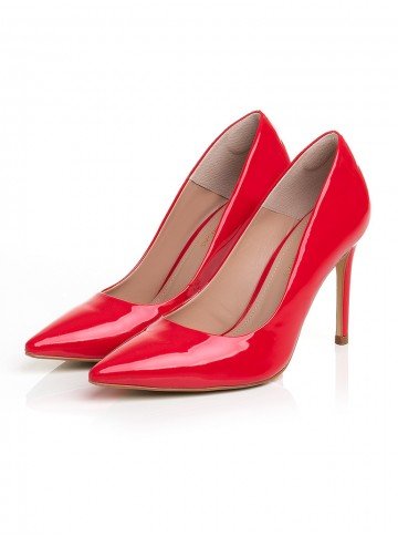 sapato feminino vermelho salto alto