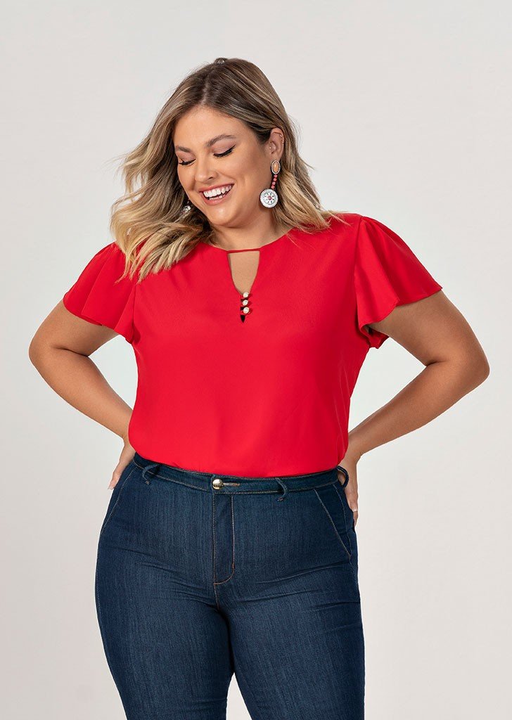 modelos de blusas para plus size