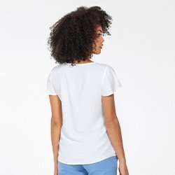 blusa feminina manga evase off white layane mini costas