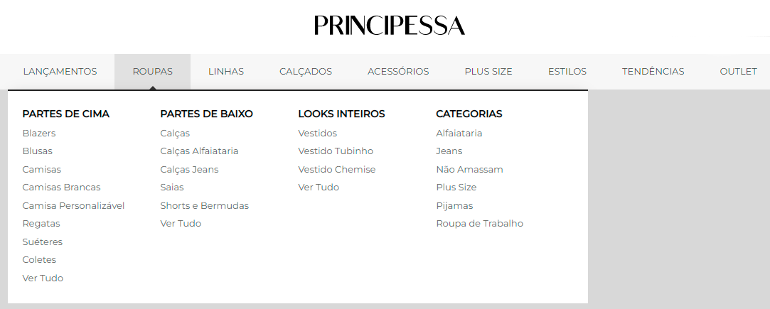 Categorias do site