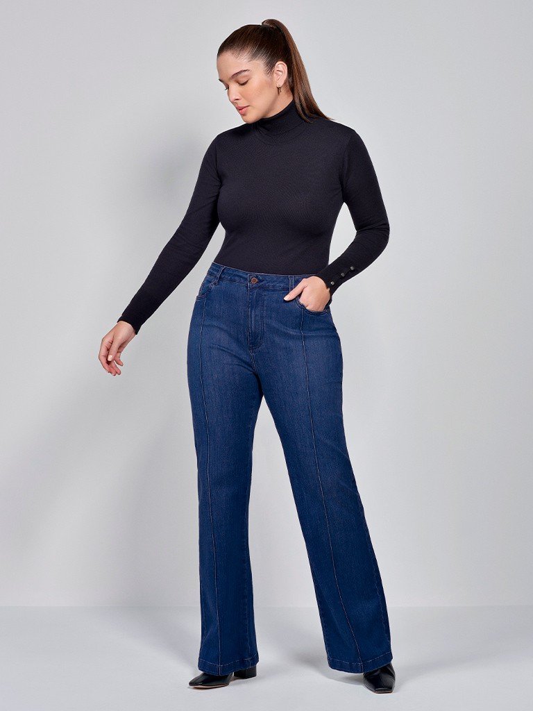 Calça Jeans Plus Size Flare Soila