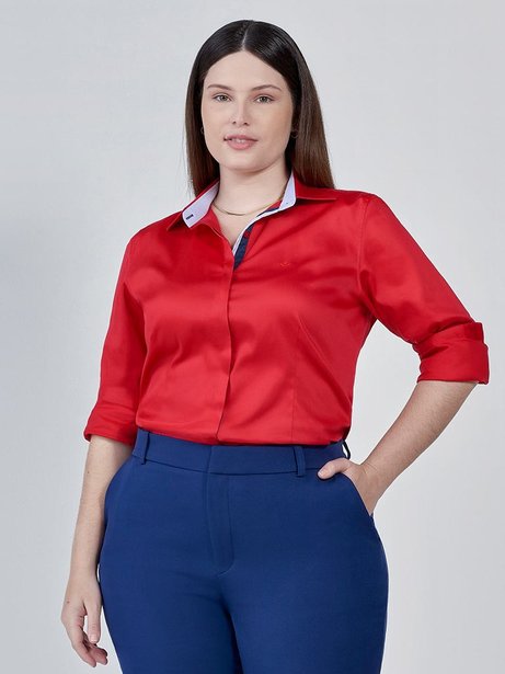 camisa viviana vermelha acetinada capa plus size1