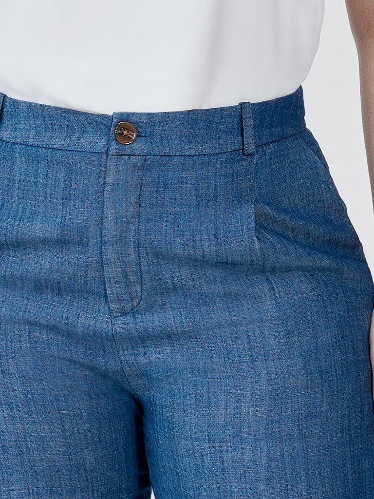 bermuda jeans evagelina detalhes