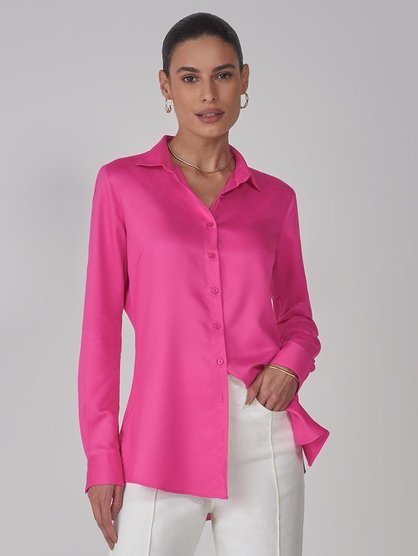 Camisas femininas Mangas 3/4, Social, Lisas, Listradas e Estampadas - Loja  Principessa