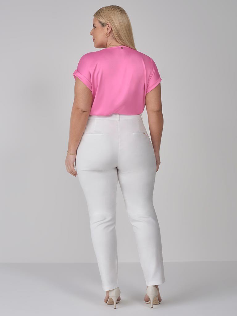 Calça Skinny Greta Pink Plus Size - Chic e Elegante