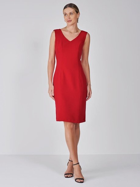 vestido tubinho vermelho aveda capa