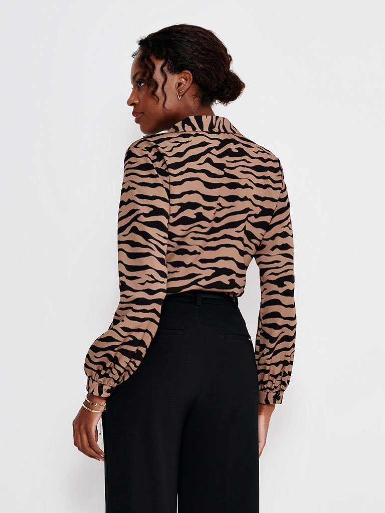 Camisa animal print online stradivarius