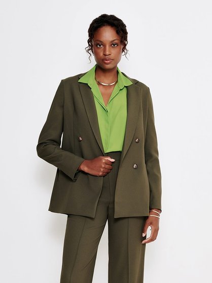 blazer verde musgo transpassado ananda capa