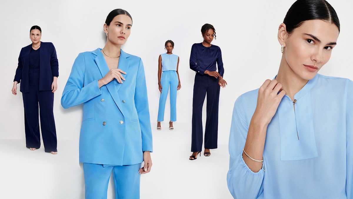 conjunto completo Short Croped e terceira peça roupa feminina moda  blogueira tendência tons de azul verão