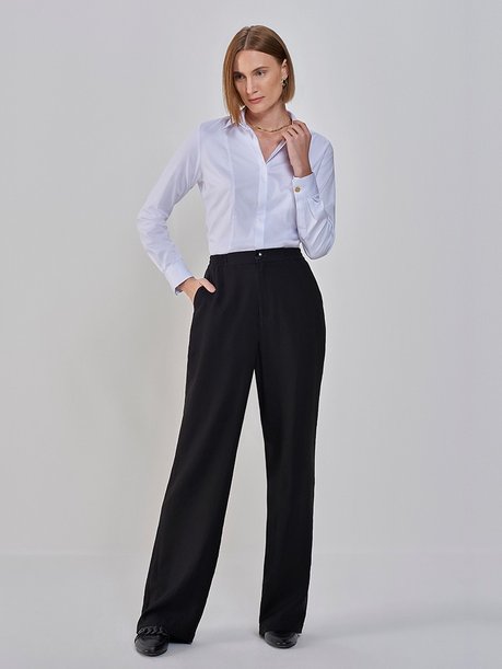 calca preta wide leg dionice frente