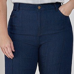calca wide leg jeans damaris plus pequeno
