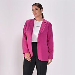 blazer pink plus capa