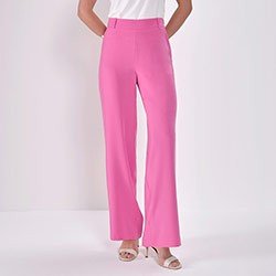 calca rosa pantalona frente