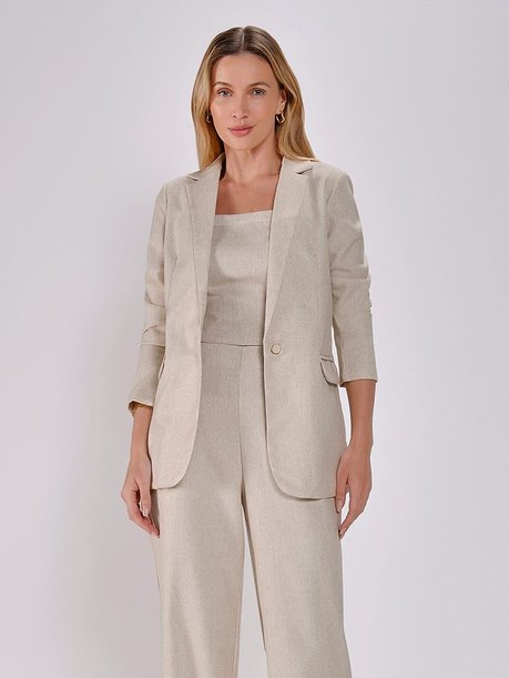 blazer linho cru capa