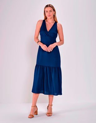 vestido azul marinho blog