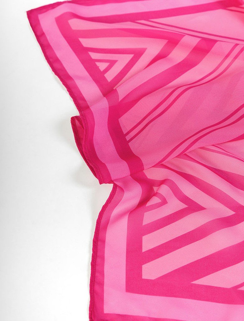 lenco rosa geometrica detalhe