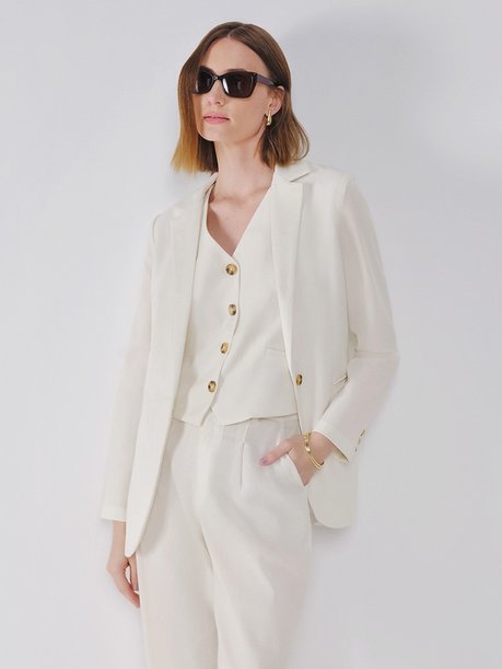blazer linho off capa