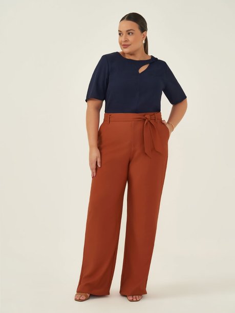 blusa nany plus size e calca nay plus size frente