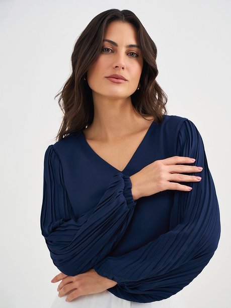 blusa amaya detalhe mangas