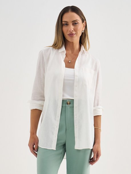 camisa daphne frente detalhe