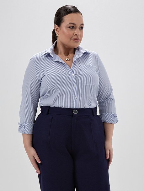 camisa selena plus size frente