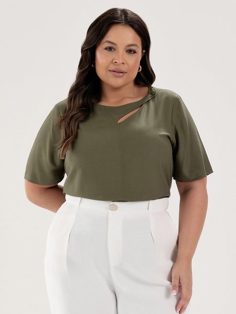 blusa kiara plus size detalhe frente