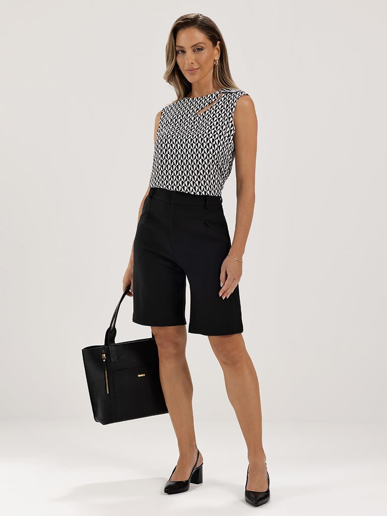 blusa nildete e bermuda lucy frente