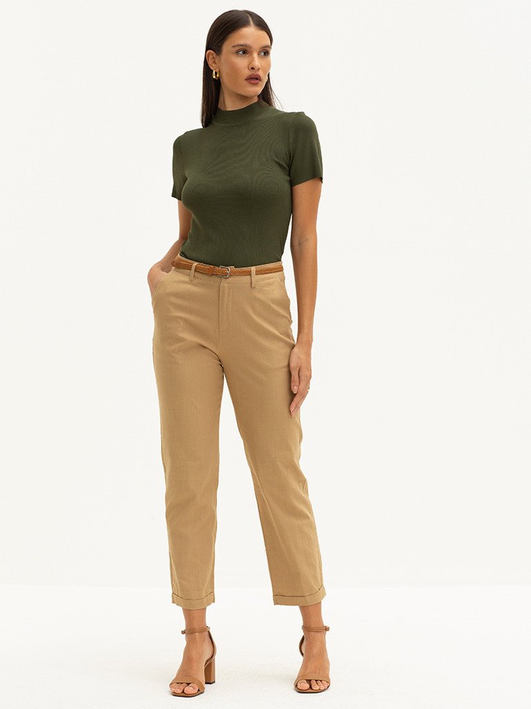 blusa verde militar elfi