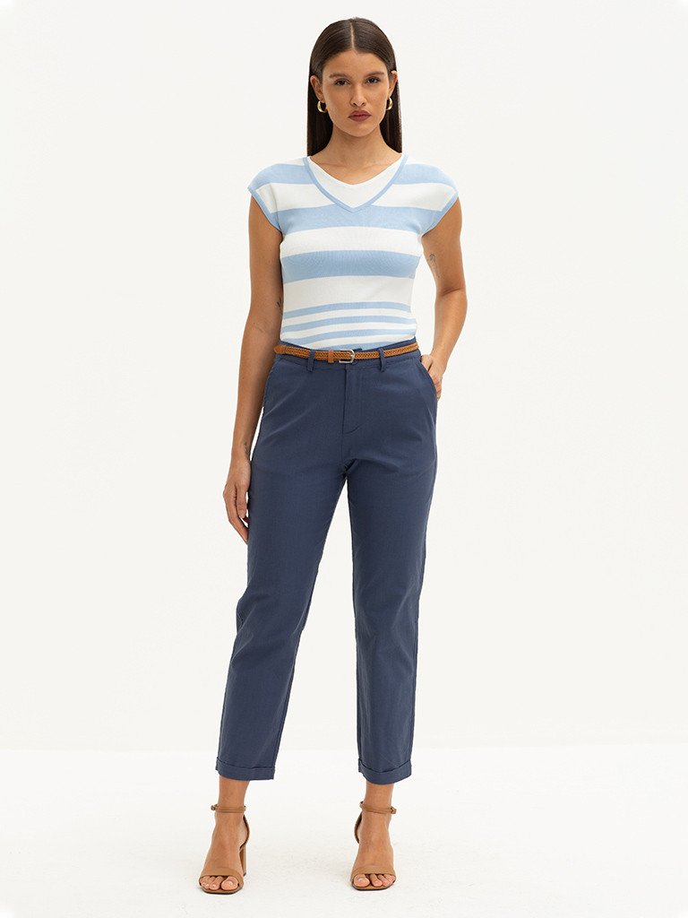 calca azul indigo callie