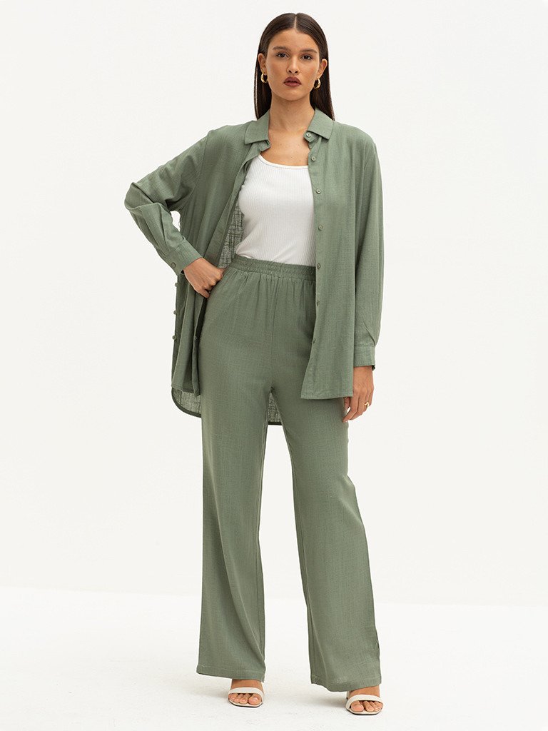 camisa verde oliva erlane
